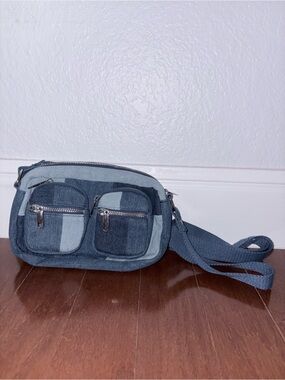 Jean mini bag with multiple pockets